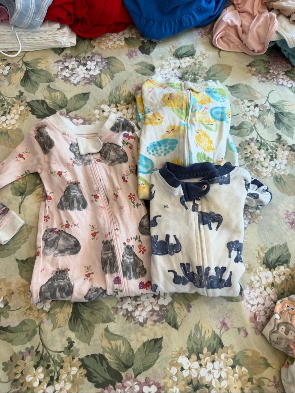 Burt's Bees Baby 3-Pack Sleep Sacks in Pink, Yellow, and Blue Prints